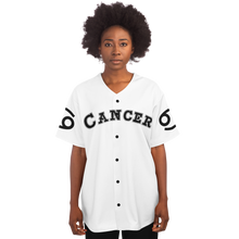 Load image into Gallery viewer, Cancer- White Baseball Jersey