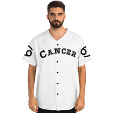 Load image into Gallery viewer, Cancer- White Baseball Jersey