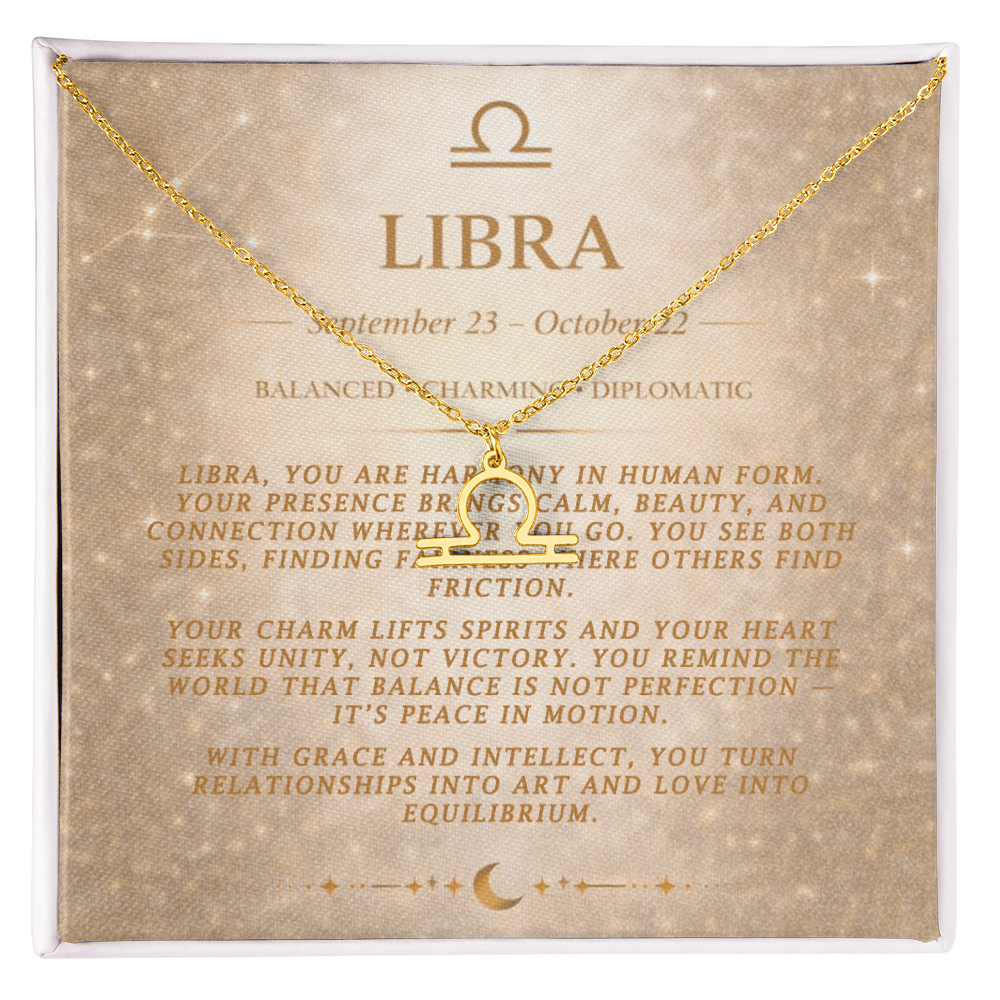 Libra Zodiac Necklace