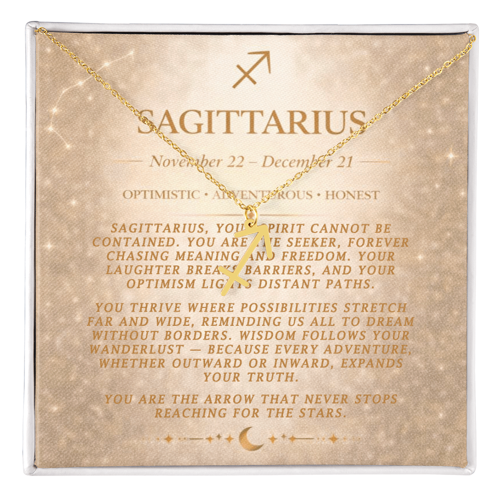 Sagittarius Zodiac Necklace