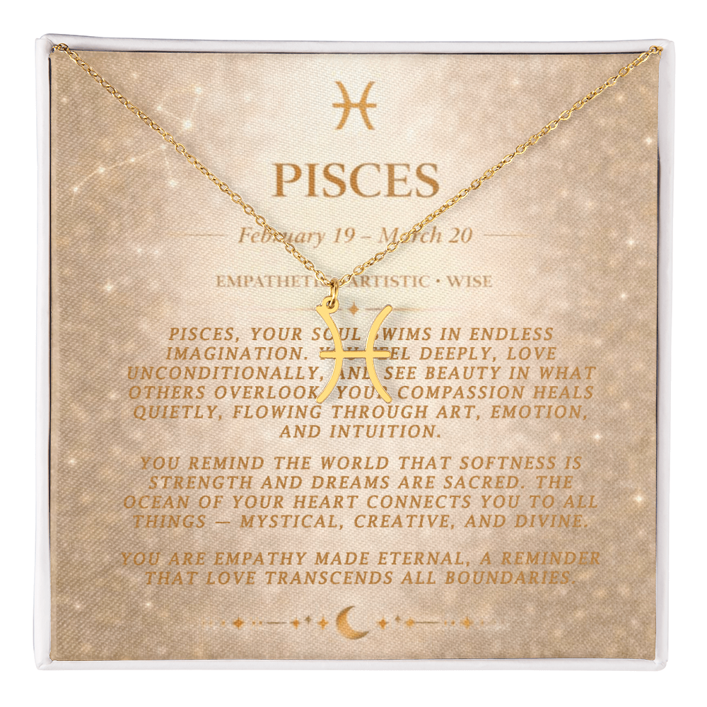 Pisces Zodiac Necklace