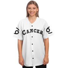 Load image into Gallery viewer, Cancer- White Baseball Jersey
