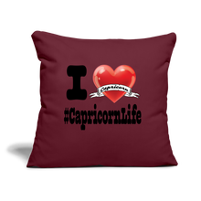 Load image into Gallery viewer, Capricorn - Throw Pillow Cover - burgundy