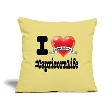 Load image into Gallery viewer, Capricorn - Throw Pillow Cover - washed yellow