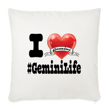 Load image into Gallery viewer, Gemini - Throw Pillow Cover - natural white