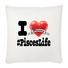 Load image into Gallery viewer, Pisces - Throw Pillow Cover - natural white