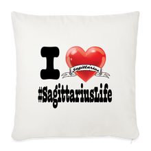 Load image into Gallery viewer, Sagittarius - iHeart Throw Pillow Cover - natural white