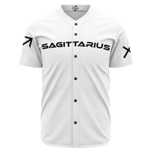 Load image into Gallery viewer, Sagittarius - White Baseball Jersey