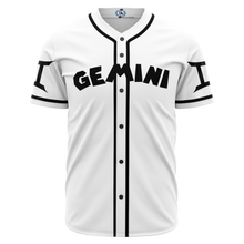 Load image into Gallery viewer, Gemini - White Baseball Jersey