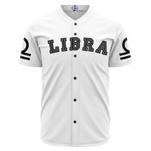 Load image into Gallery viewer, Libra - White Baseball Jersey