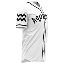 Load image into Gallery viewer, Aquarius - White Baseball Jersey