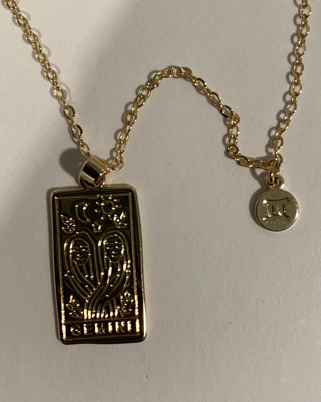 Gemini - Copper Pendant Necklace