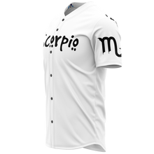 Load image into Gallery viewer, Scorpio - White Baseball Jersey