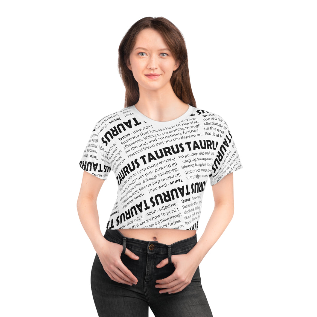 Taurus - Definition Crop Tee