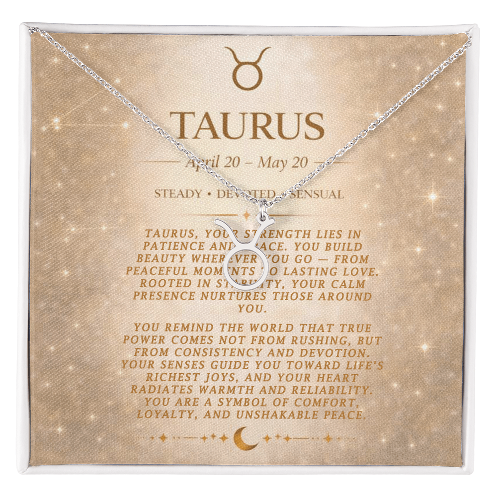 Taurus Zodiac Necklace