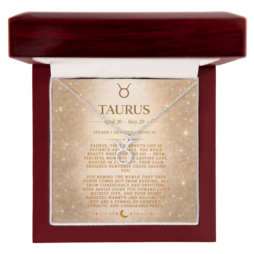 Taurus Zodiac Necklace