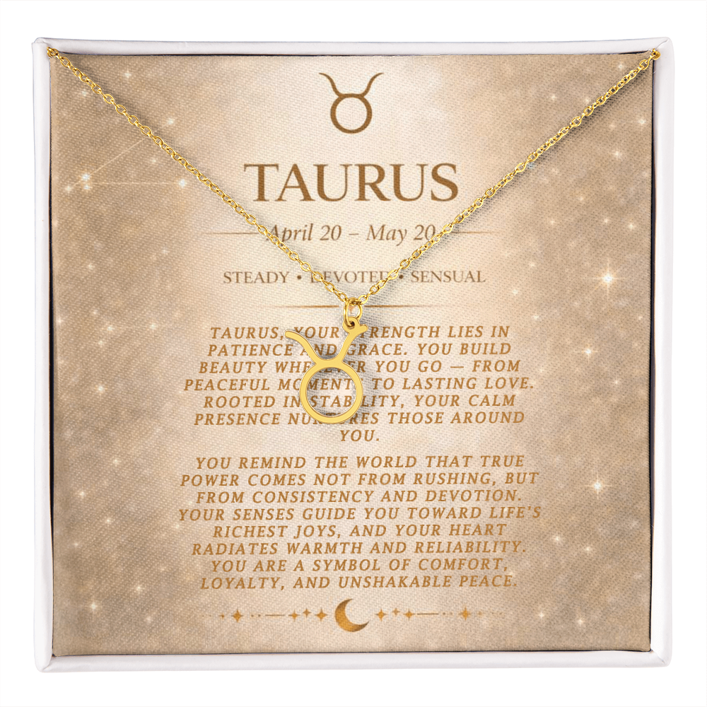 Taurus Zodiac Necklace
