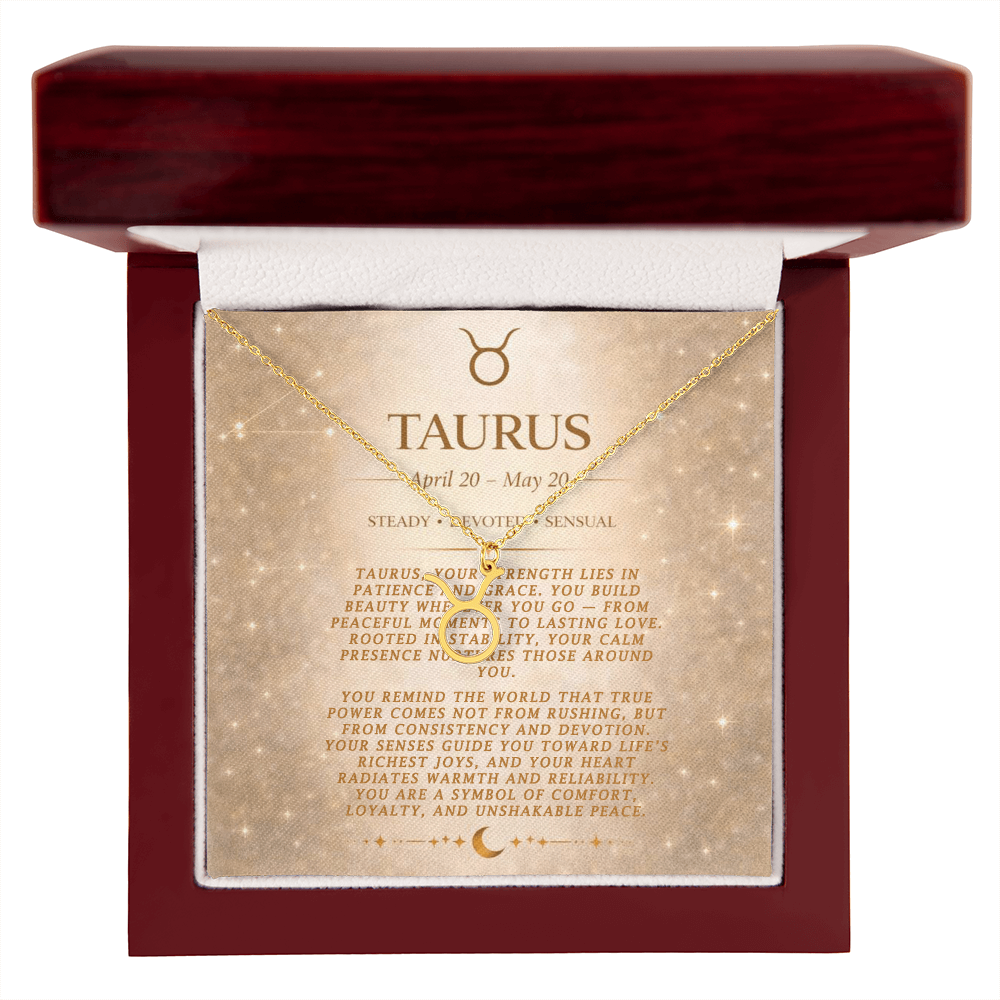 Taurus Zodiac Necklace