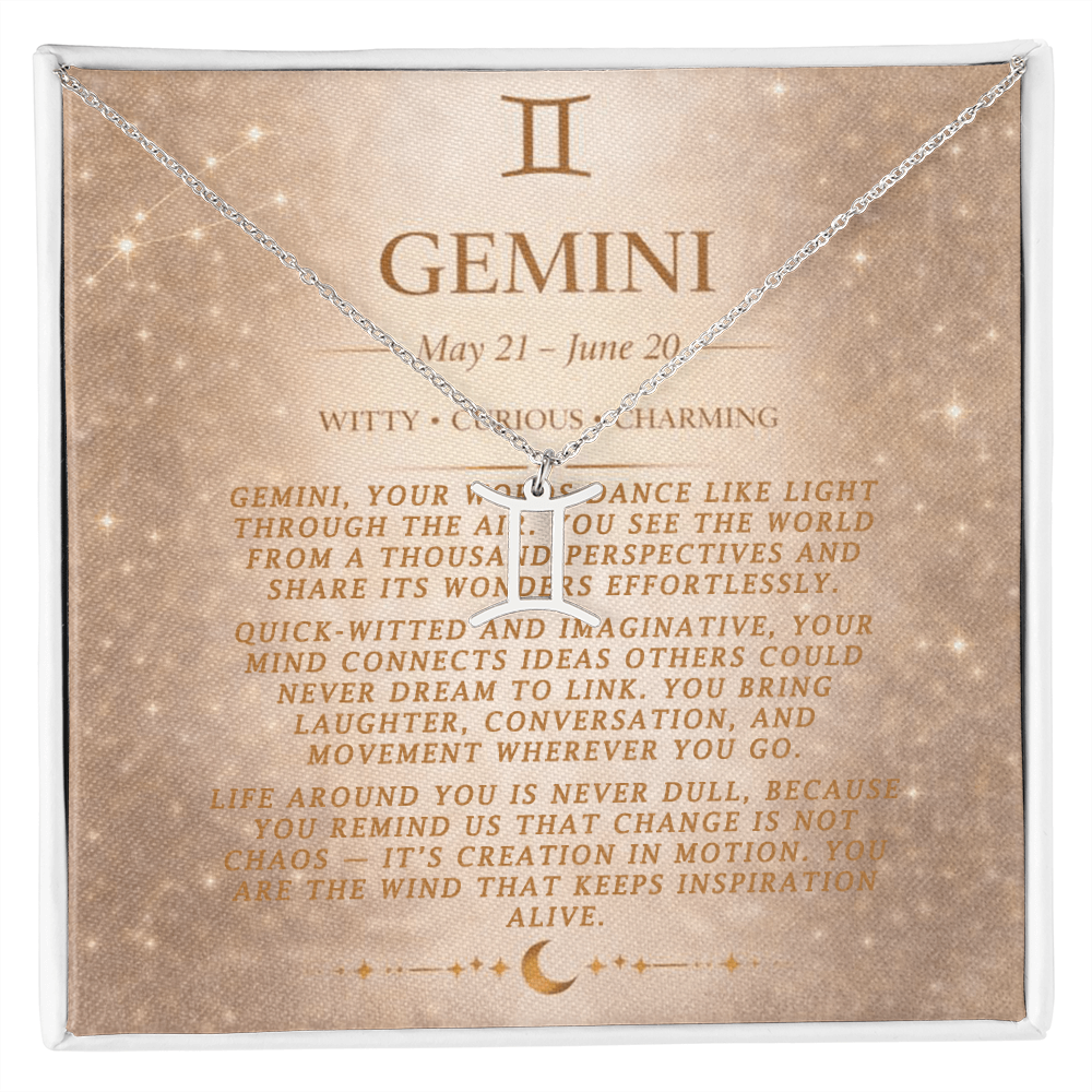 Gemini Zodiac Necklace