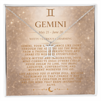 Gemini Zodiac Necklace