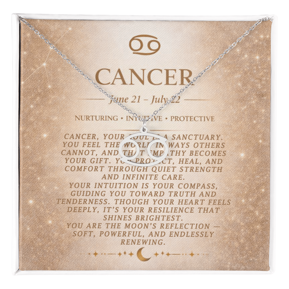Cancer Zodiac Necklace