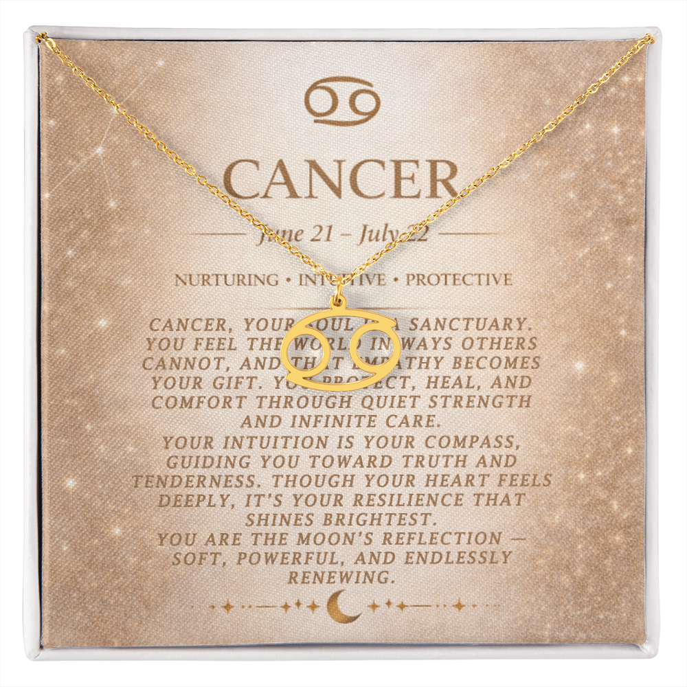 Cancer Zodiac Necklace