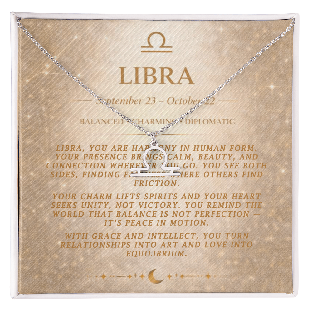Libra Zodiac Necklace