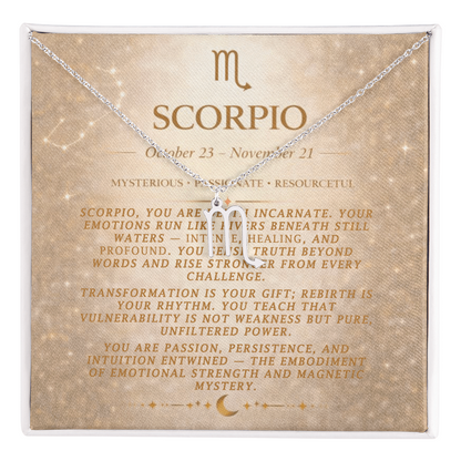 Scorpio Zodiac Necklace