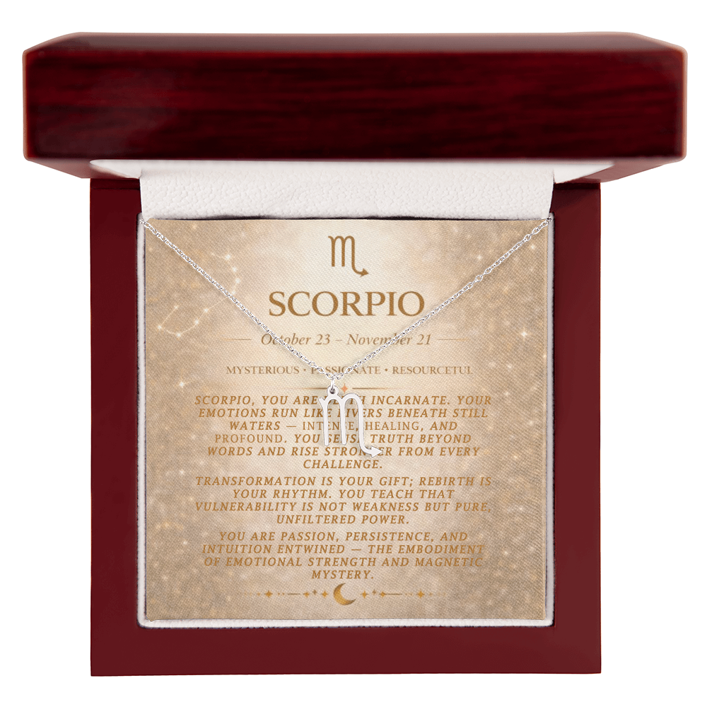 Scorpio Zodiac Necklace