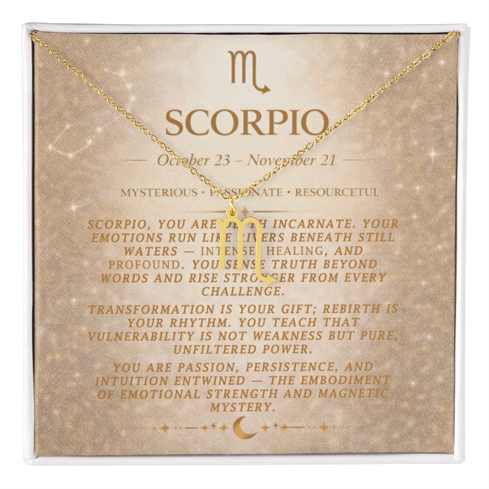 Scorpio Zodiac Necklace