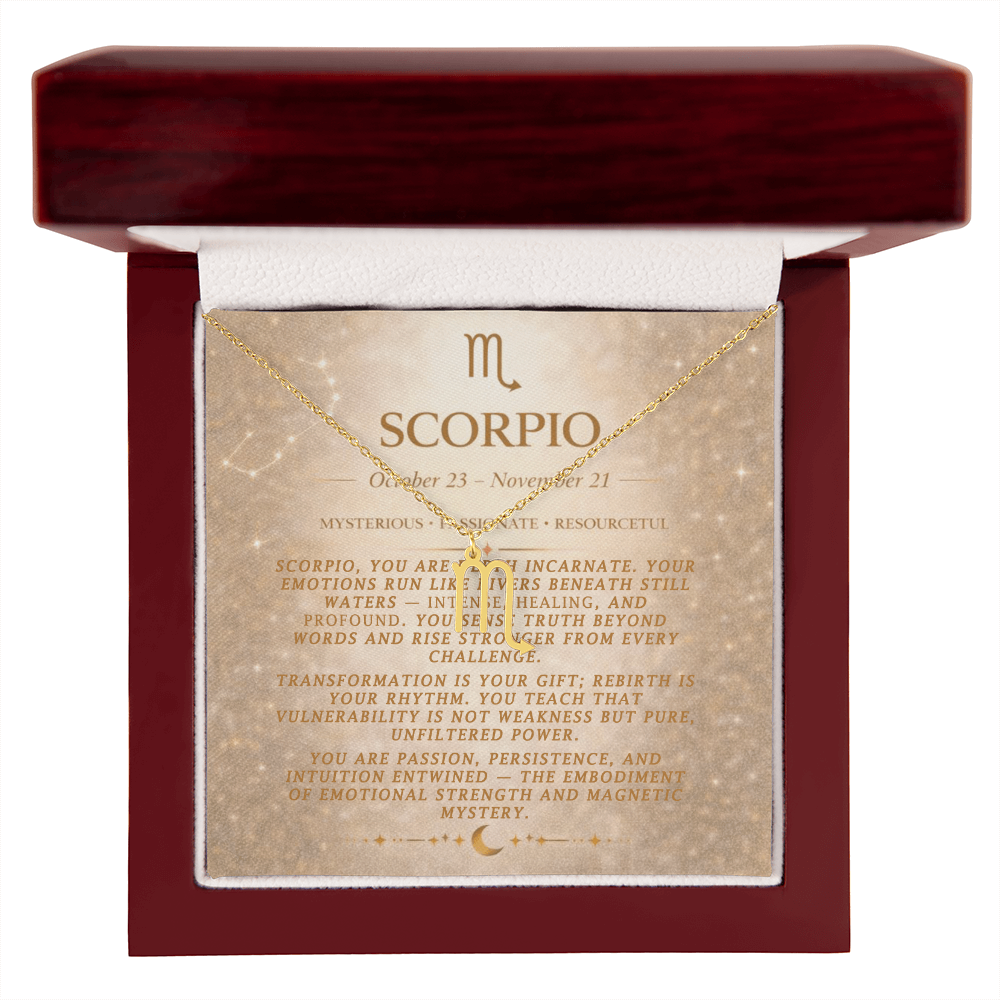Scorpio Zodiac Necklace