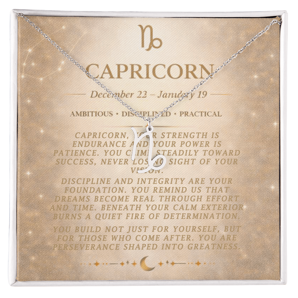 Capricorn Zodiac Necklace