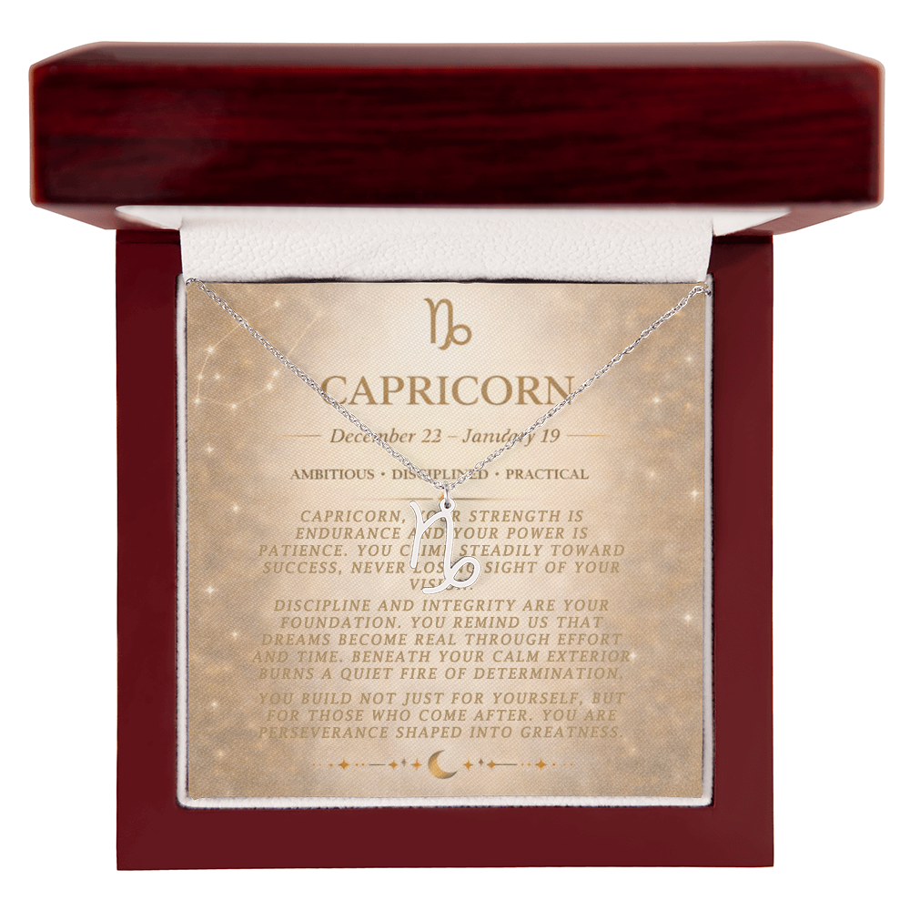 Capricorn Zodiac Necklace
