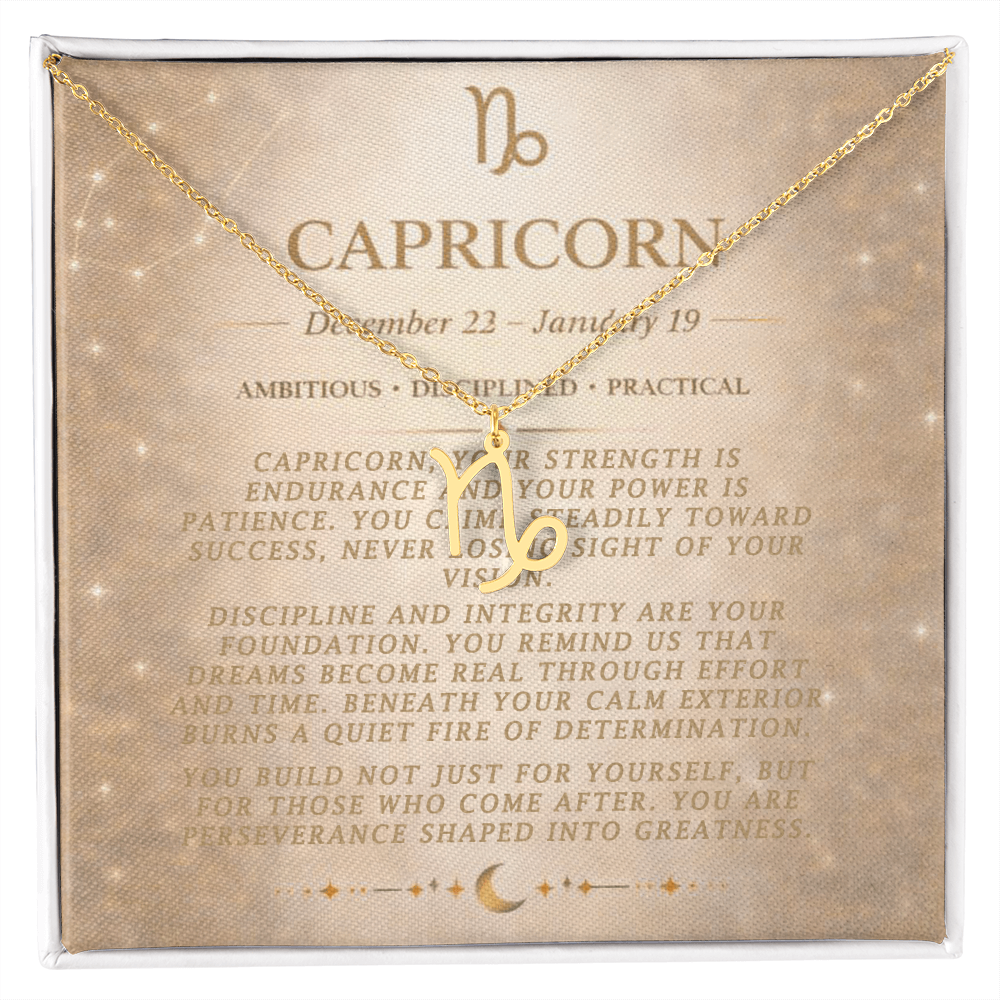 Capricorn Zodiac Necklace