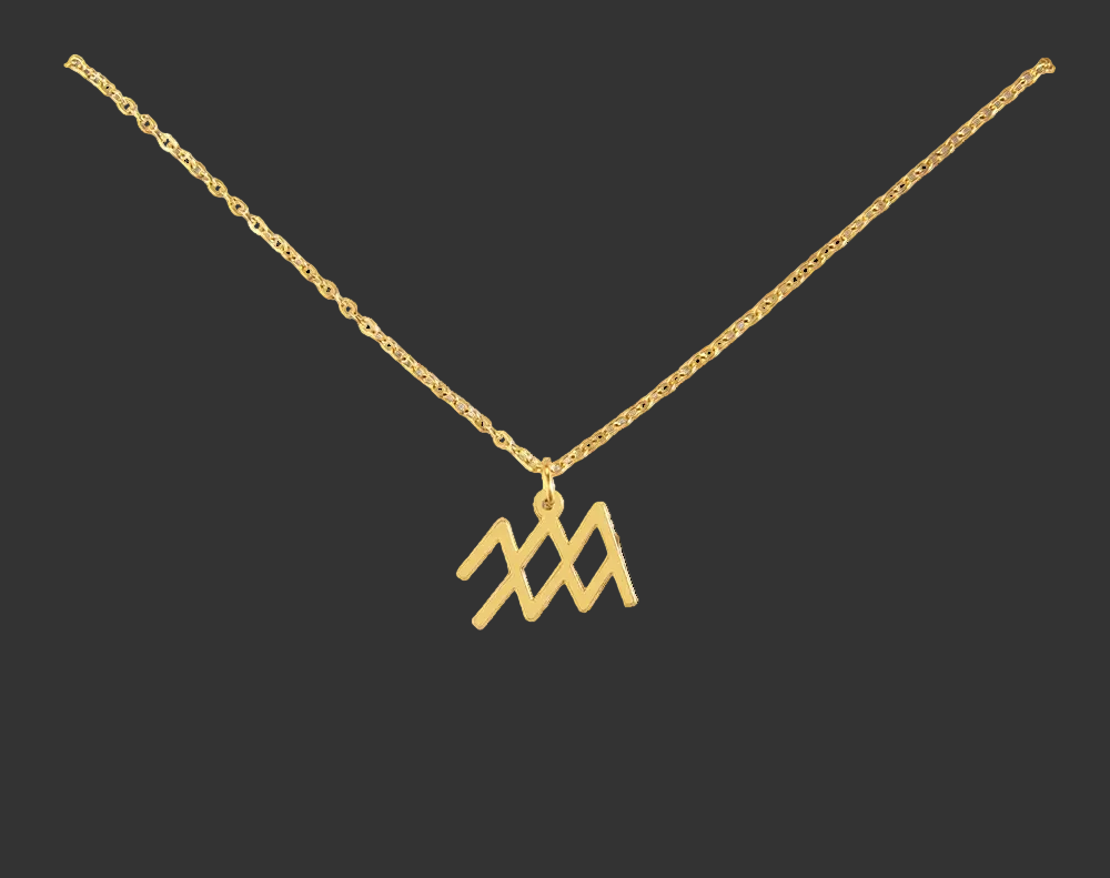 Aquarius Zodiac Necklace
