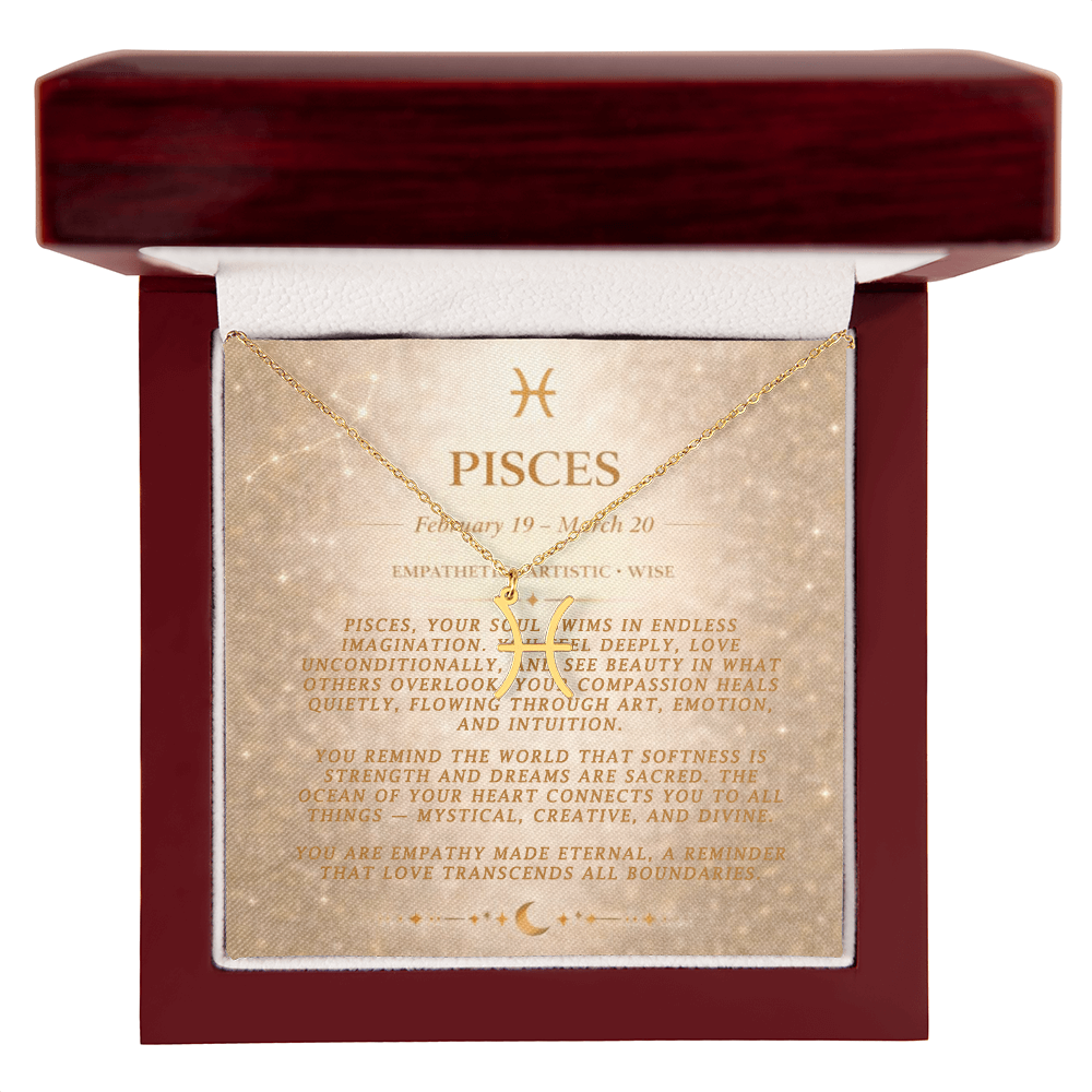 Pisces Zodiac Necklace
