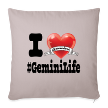 Load image into Gallery viewer, Gemini - Throw Pillow Cover - light taupe
