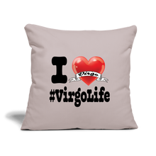 Load image into Gallery viewer, Virgo - iHeart Throw Pillow Cover - light taupe
