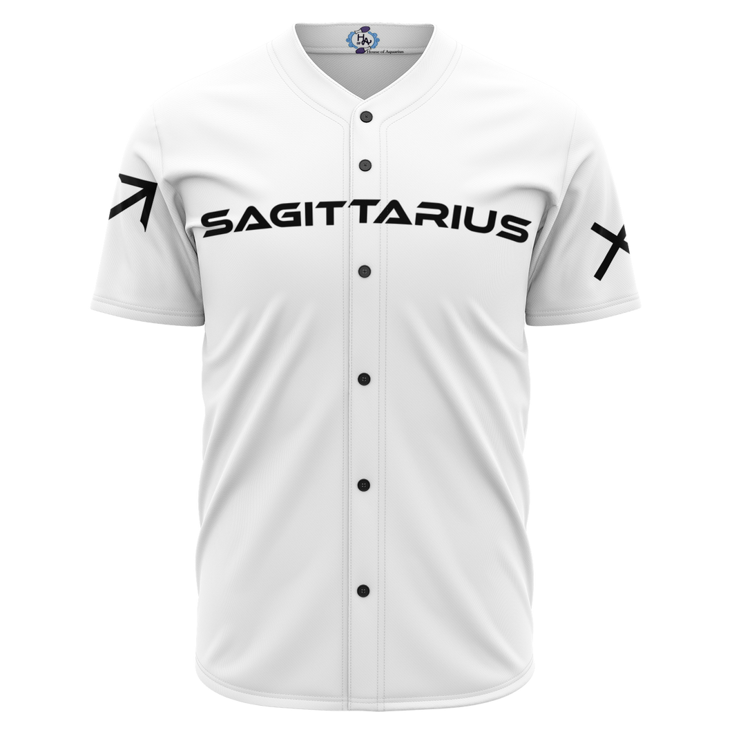 Sagittarius - White Baseball Jersey