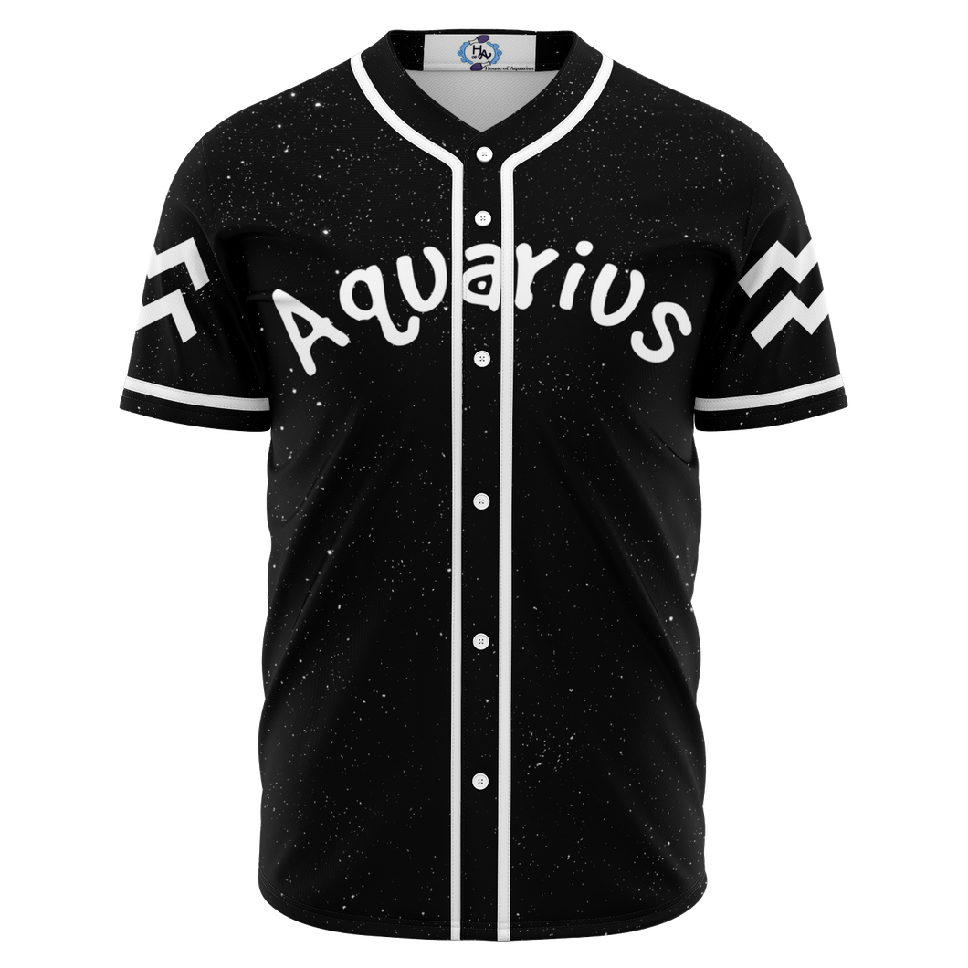 Aquarius - Starry Night Baseball Jersey