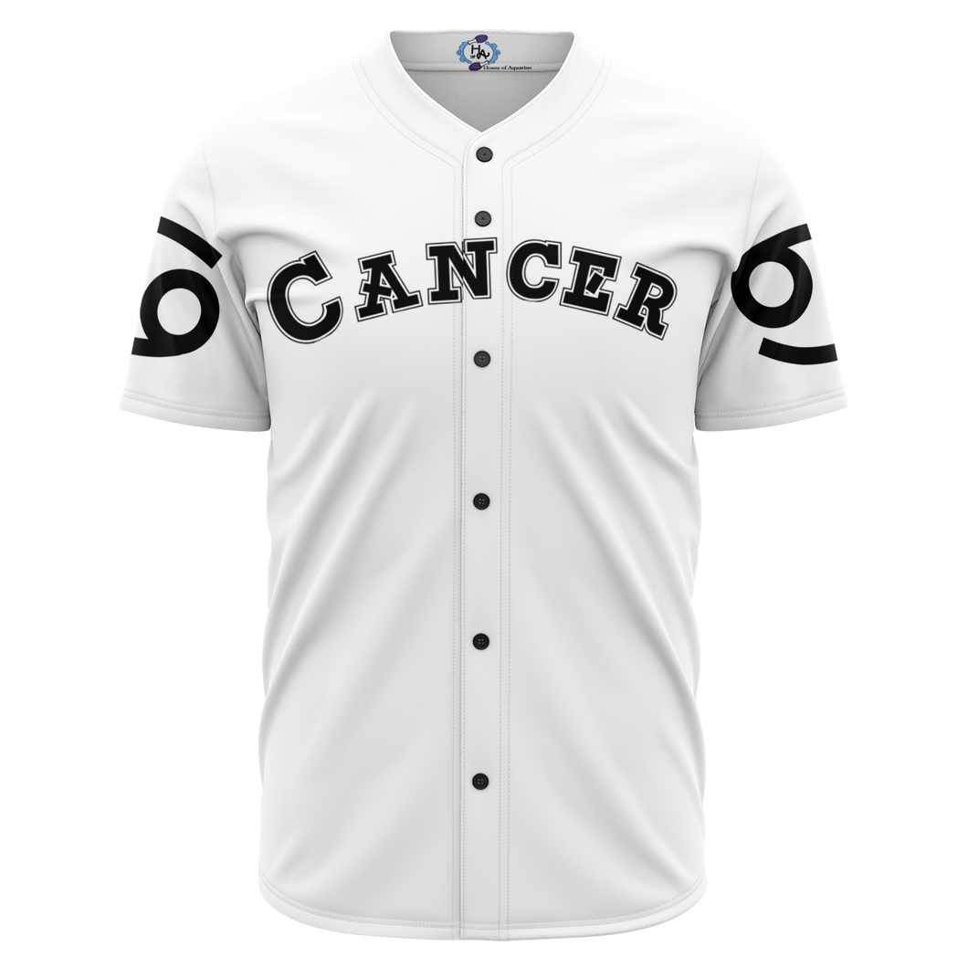 Cancer- White Baseball Jersey