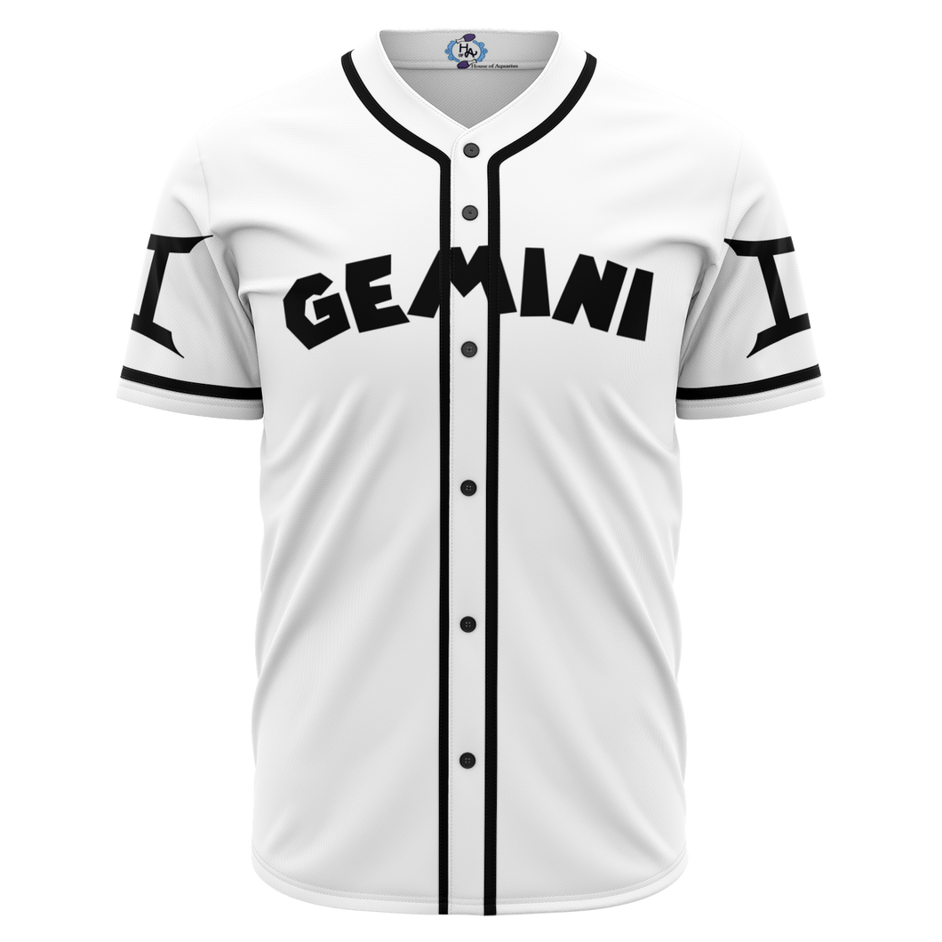 Gemini - White Baseball Jersey