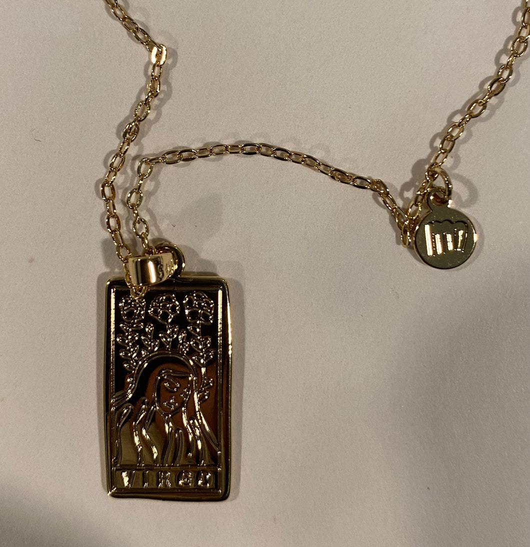 Virgo - Copper Pendant Necklace