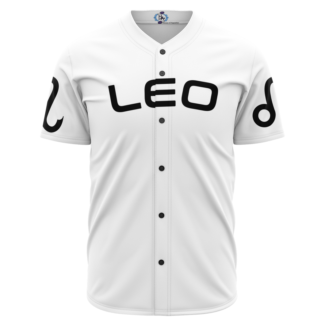 Leo - White Baseball Jersey
