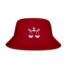 Load image into Gallery viewer, Libra - Bucket Hat - red
