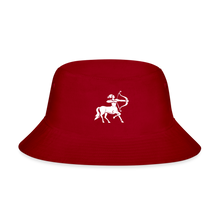 Load image into Gallery viewer, Sagittarius - Bucket Hat - red
